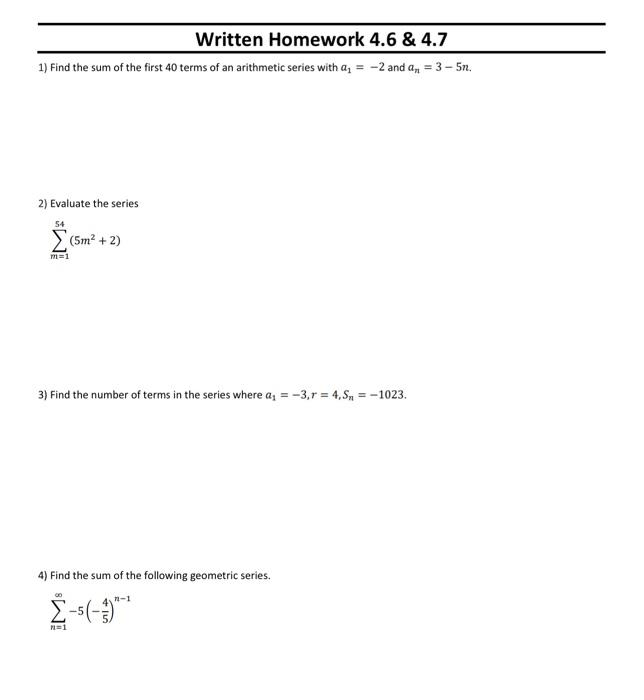 written homework 4 2.6 3.1