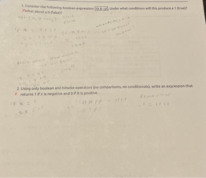 Solved 1. Consider the following boolean expression: | Chegg.com