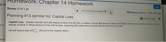 Solved Homework: Chapter 14 Homework ew Score: 0 of 1 pt 27 | Chegg.com