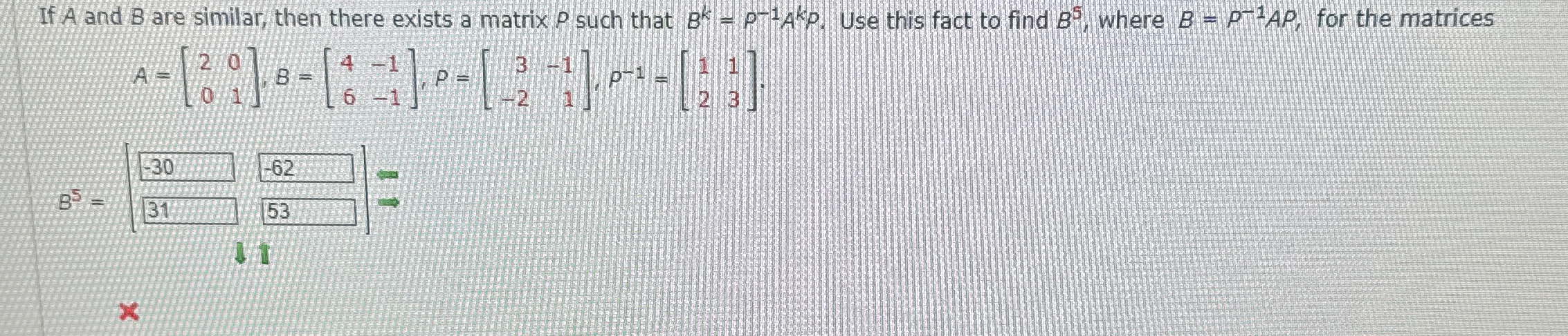 Solved If A and B ﻿are similar, then there exists a matrix P | Chegg.com
