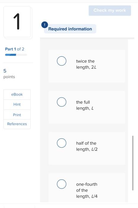 Solved Savea ve & Exit Submit Check my work 1 Part 1 of 2 5 | Chegg.com