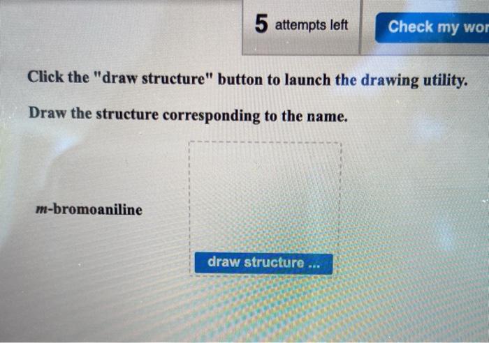 Solved 5 attempts left Check my work Click the "draw | Chegg.com