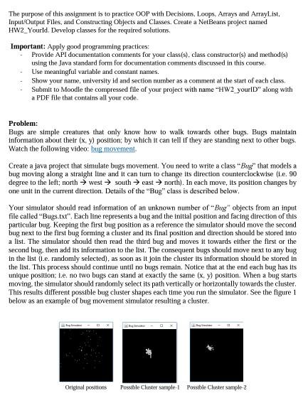 Solved The purpose of this assignment is to practice OOP | Chegg.com