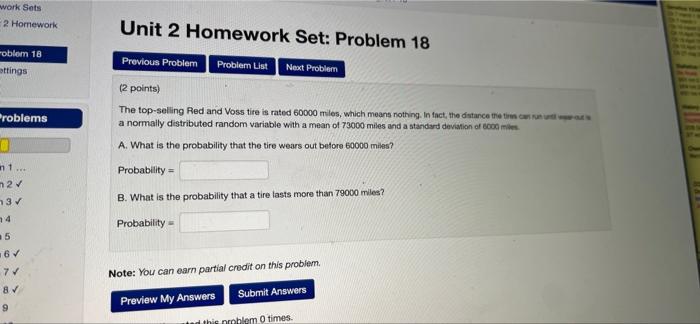 Solved Work Sets 2 Homework Unit 2 Homework Set: Problem 18 | Chegg.com