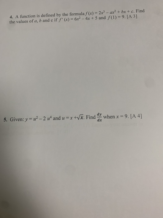 Solved Application 3. Given: f(3) = 4/f" (3) =-1/" (O) = 5,8 | Chegg.com
