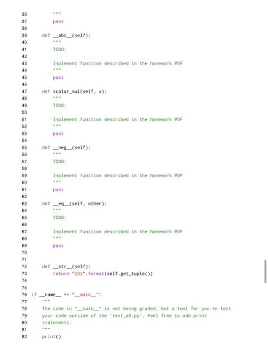 Solved Problem 4: Building a Class In this problem, you'll | Chegg.com