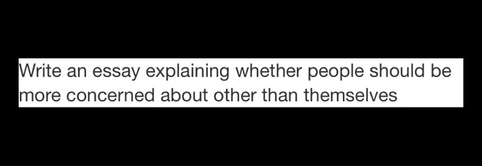 essay on whether