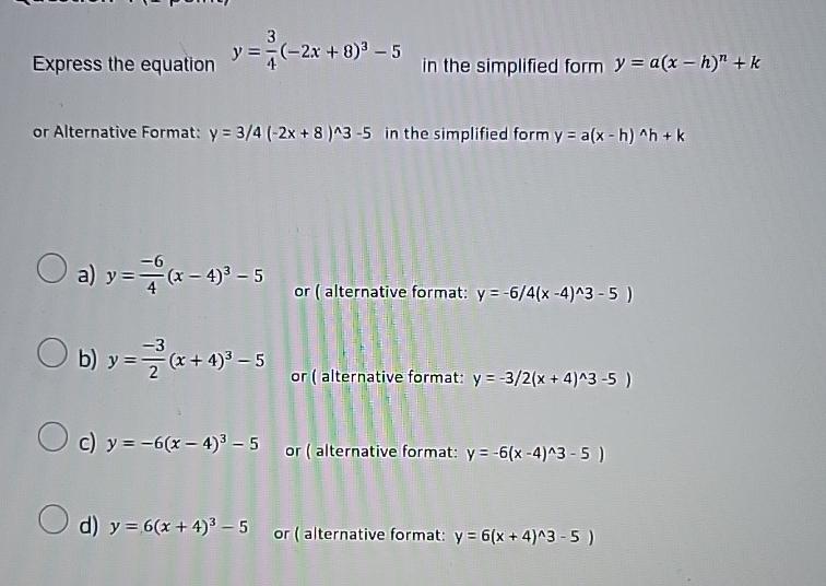 solved-express-the-equation-y-34-2x-8-3-5-in-the-chegg