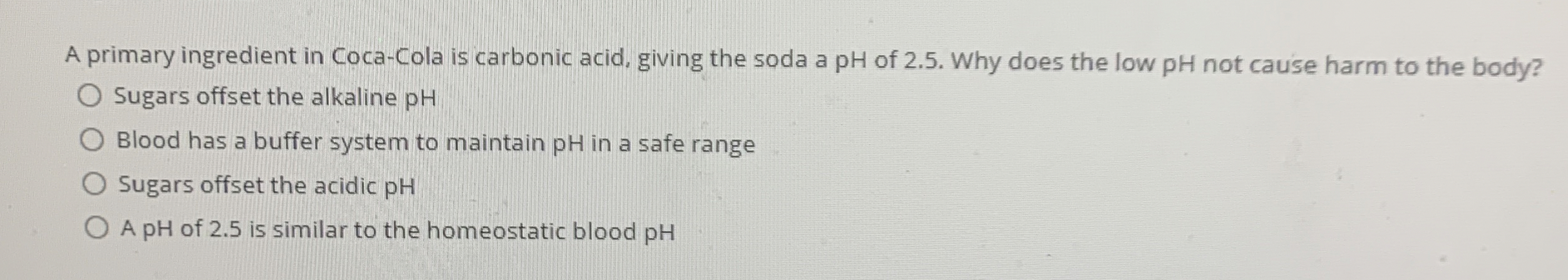 is carbonic acid present in coca cola