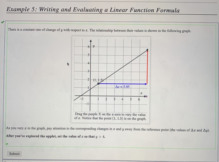 Solved Example 5 Writing And Evaluating A Linear Function Chegg