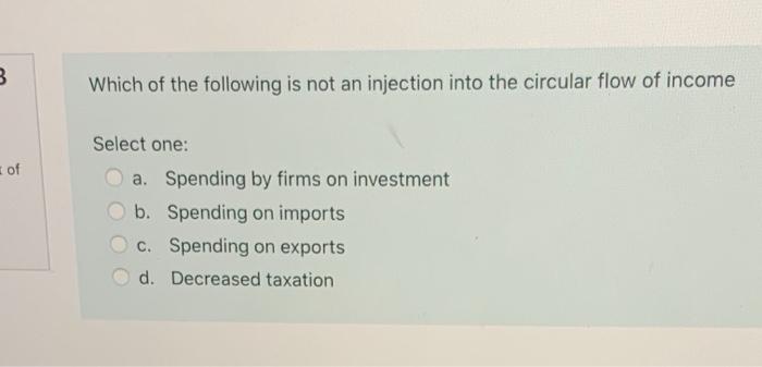 Solved 3 Which Of The Following Is Not An Injection Into The | Chegg.com