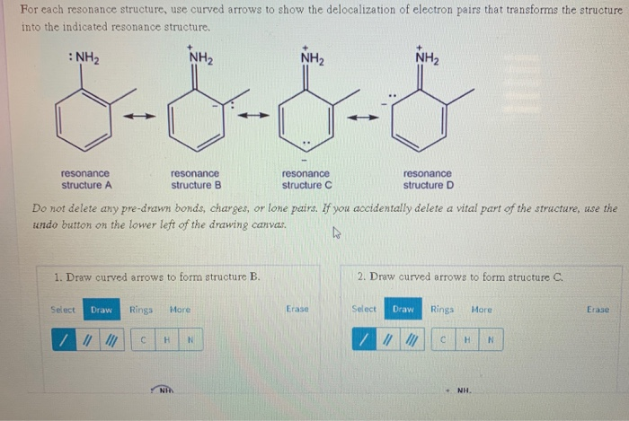 Solved For Each Resonance Structure Use Curved Arrows To 7242