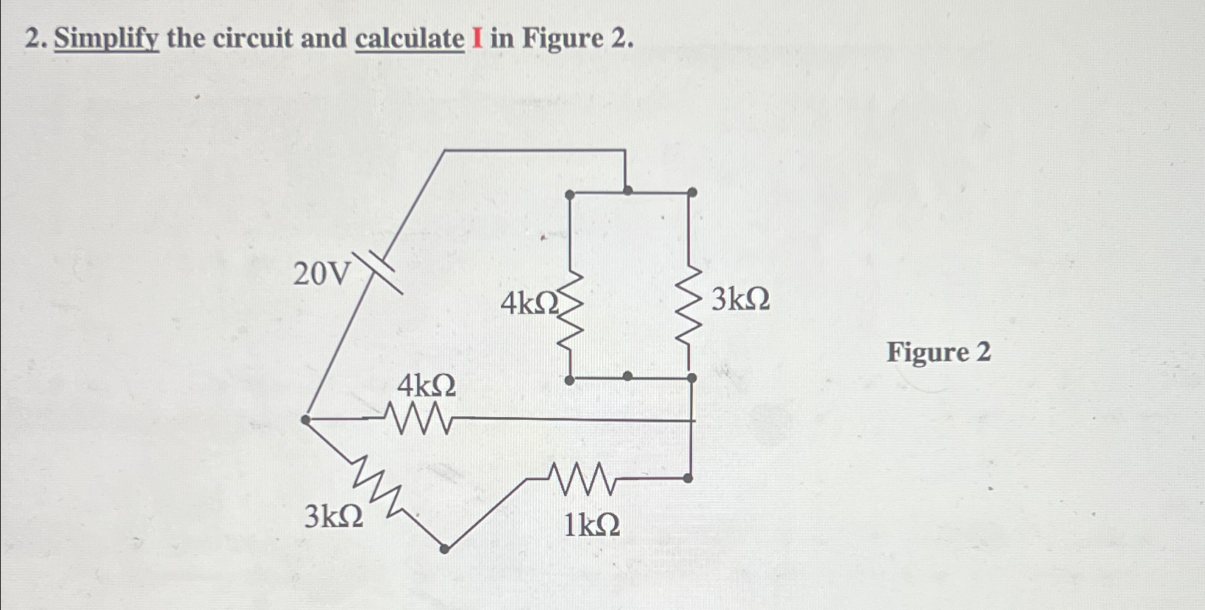 Solved Simplify the circuit and calculate I in Figure | Chegg.com