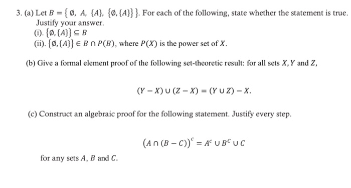 Solved 3 A Let B 0 A A A For Each Of T Chegg Com