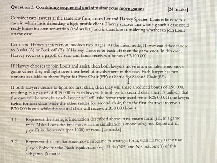 Solved Question 3: Combining sequential and simultaneous | Chegg.com