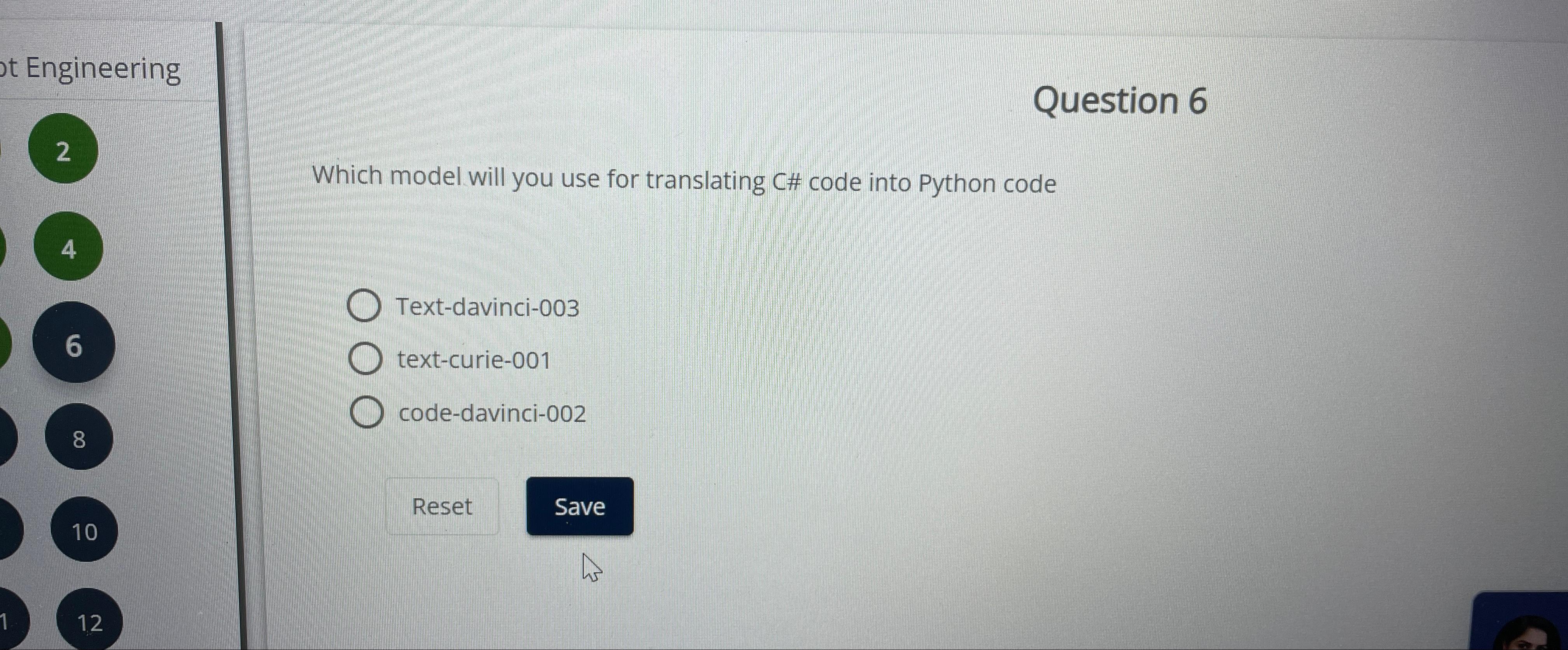 Solved Which model will you use for translating C# code into | Chegg.com