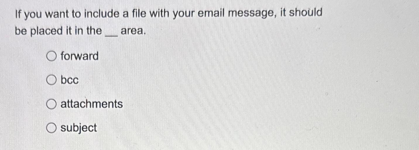 Solved If you want to include a file with your email