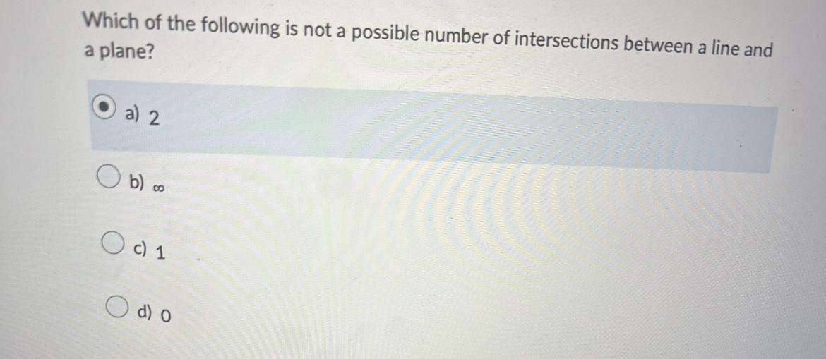 Solved Which of the following is not a possible number of | Chegg.com