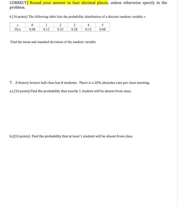 Solved please help me with these problems and show how you | Chegg.com