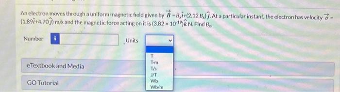 Solved An Electron Moves Through A Uniform Magnetic Field | Chegg.com