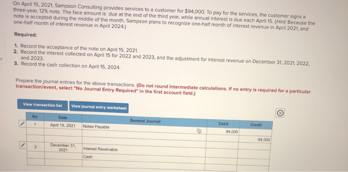 Solved Required information Problem 5-2B Record transactions | Chegg.com