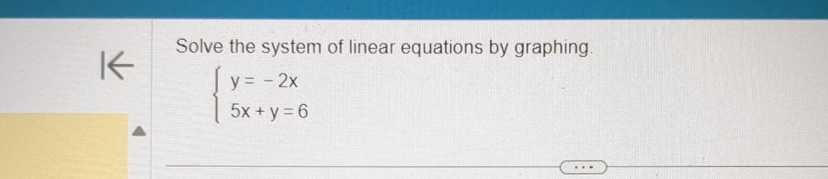 Solved Solve the system of linear equations by | Chegg.com