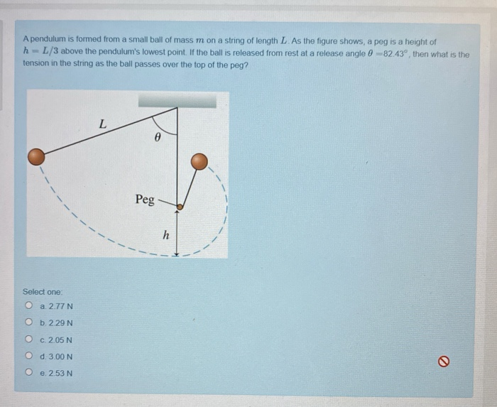 solved-a-pendulum-is-formed-from-a-small-ball-of-mass-m-on-a-chegg