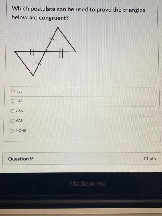 Solved Which postulate can be used to prove the triangles | Chegg.com