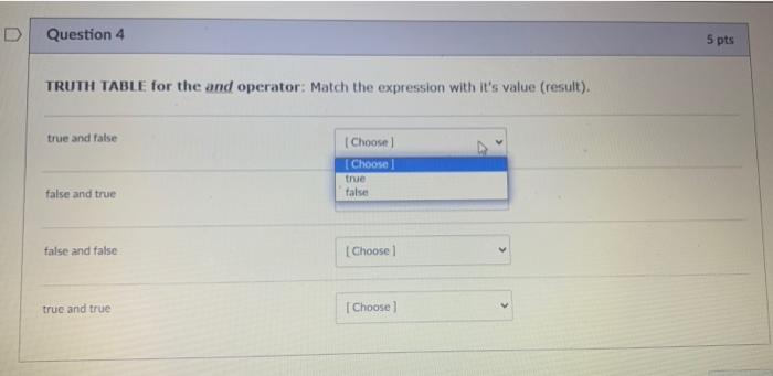Solved D Question 3 5 pts Which of the following is the | Chegg.com