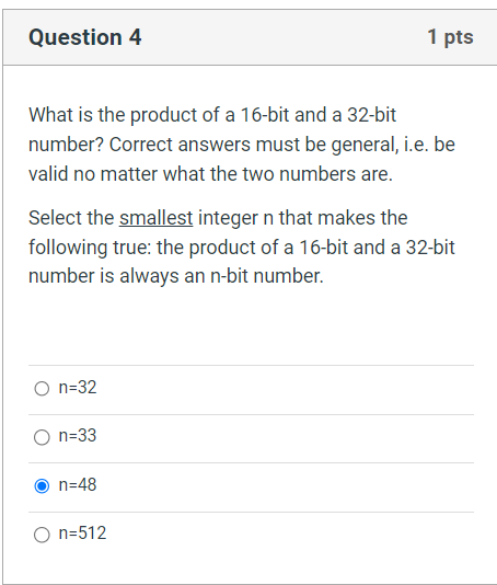 Solved Question 4What is the product of a 16-bit and a | Chegg.com