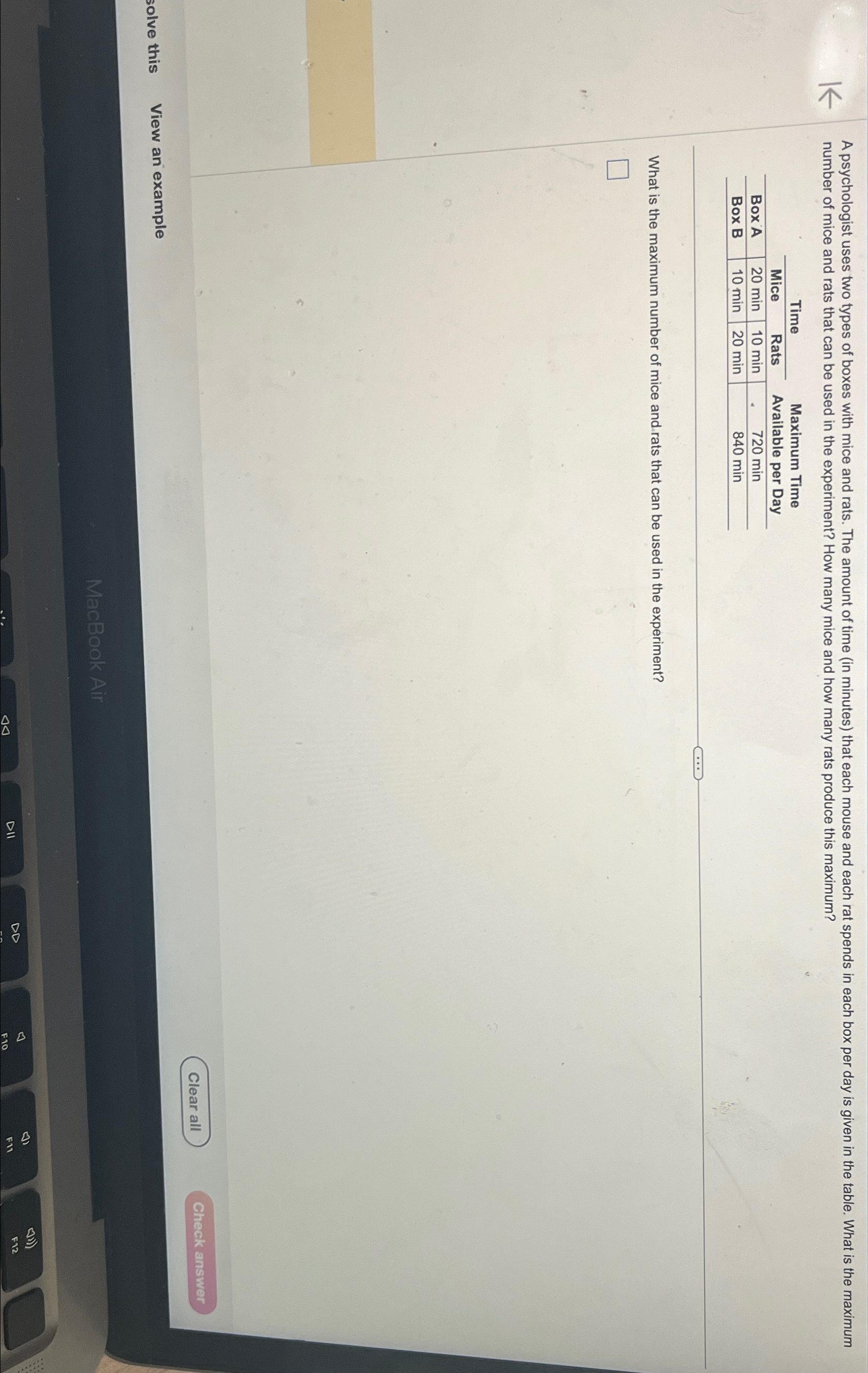 Solved number of mice and rats that can be used in the | Chegg.com