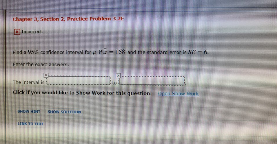 Solved Chapter 3, Section 2, Practice Problem 3.2E > | Chegg.com