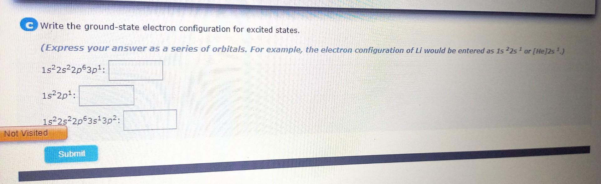 Solved Write the ground-state electron configuration for | Chegg.com