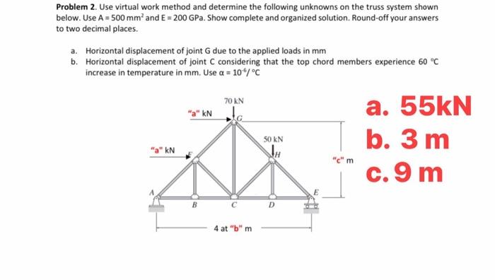 Solved Problem 2. Use virtual work method and determine the | Chegg.com