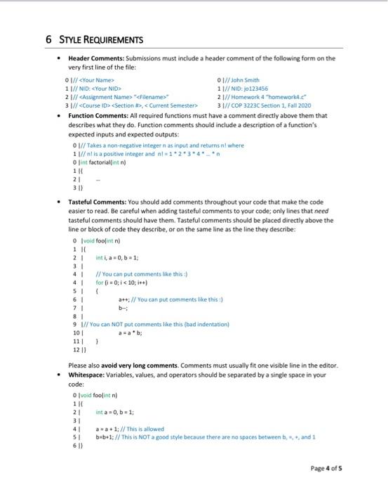 Solved 5 FUNCTION REQUIREMENTS The source file you submit | Chegg.com