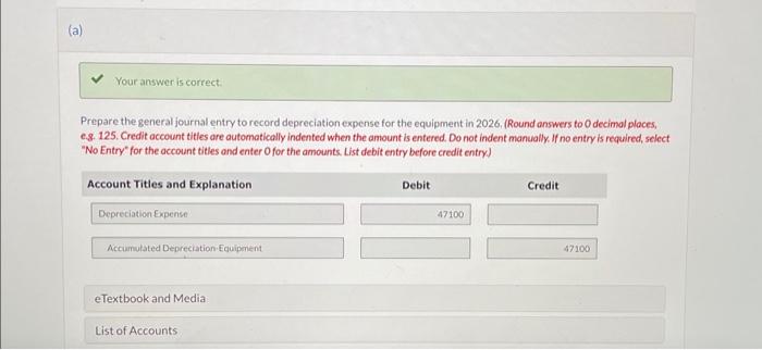 Solved Prepare the journal entry to record depreciation | Chegg.com