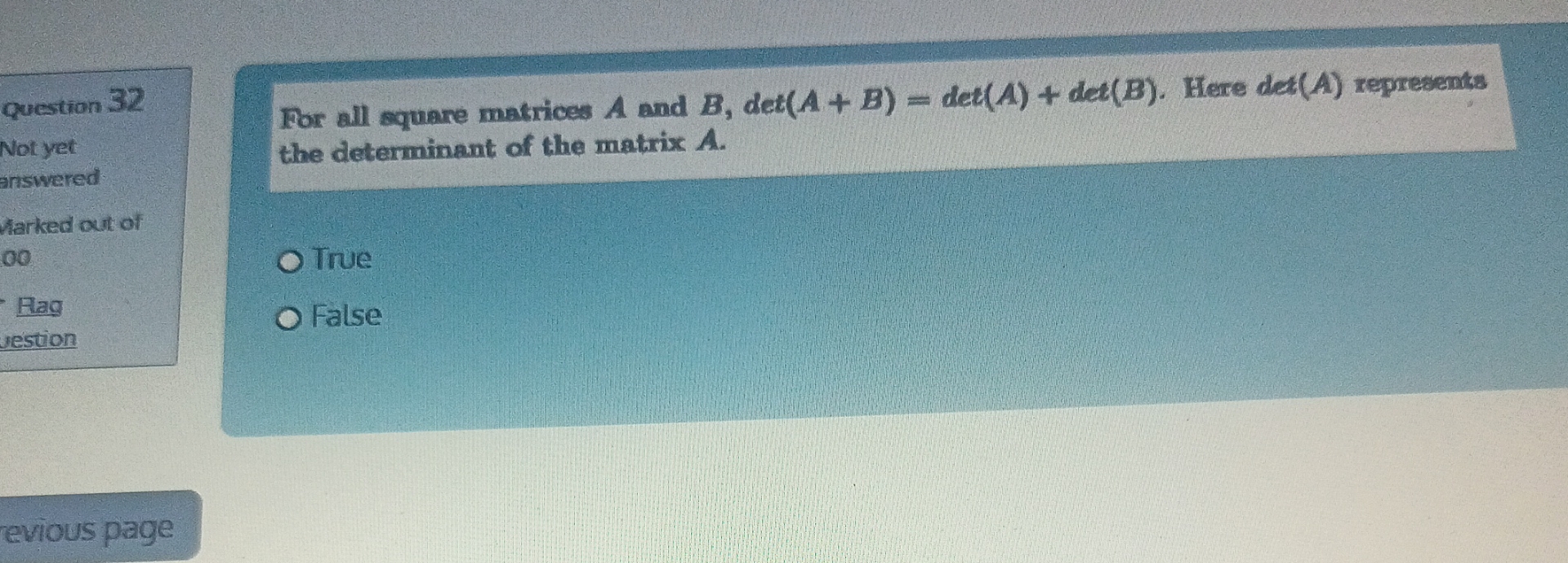 Solved For All Square Matrices A And Chegg Solved For All Square Matrices A And Chegg