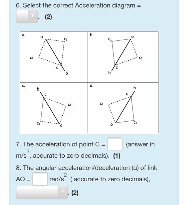 In a fourbar mechanism, the dimensions of the links