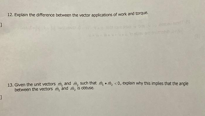 Solved 12. Explain the difference between the vector | Chegg.com
