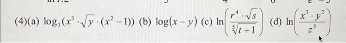 Solved 4. Express each of the following expressions as a | Chegg.com