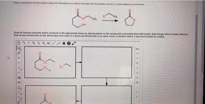 Solved Draw a mechanism for this reaction where the ethoxide | Chegg.com