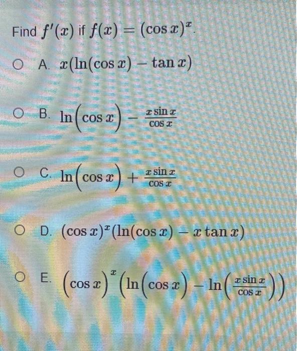 Solved Find the derivative of y with respect to x of y=x2x. | Chegg.com