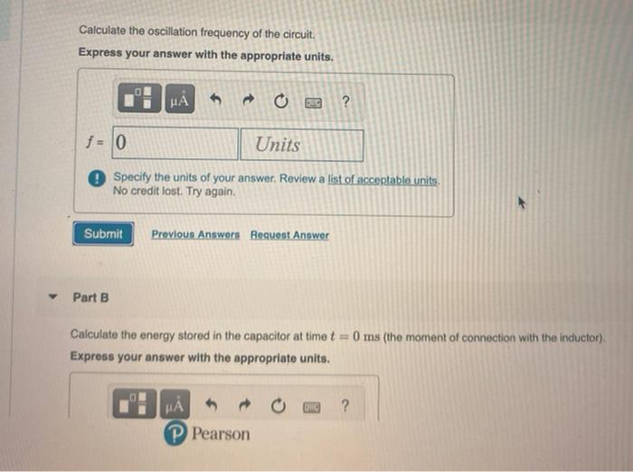 Solved A 15.0 uF capacitor is charged by a 130.0 V power