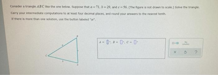 Solved Consider a triangle ABC like the one below. Suppose | Chegg.com