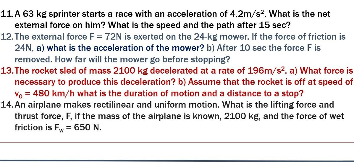 Solved 11.A 63 kg sprinter starts a race with an | Chegg.com