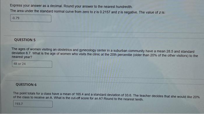 Solved Express your answer as a decimal. Round your answer | Chegg.com