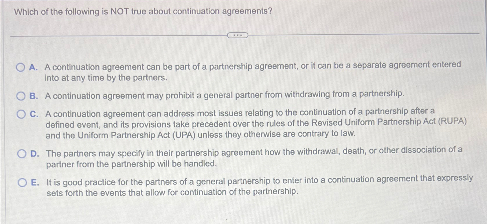 Solved Which of the following is NOT true about continuation | Chegg.com
