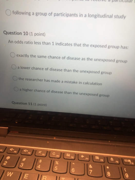 Solved Question 5 (1 point) Longitudinal studies provide