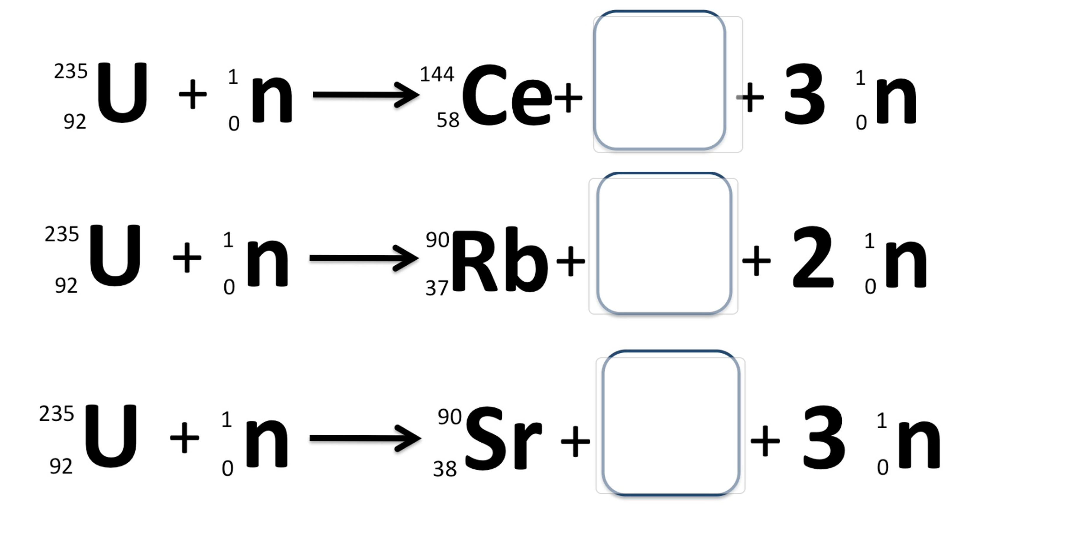 Solved When fission of Uranium-235 ﻿is initiated by a | Chegg.com