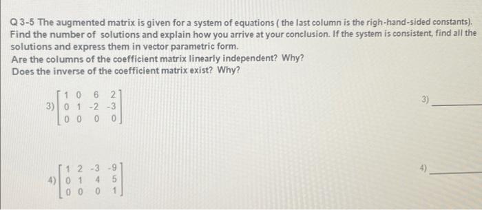 Solved Questions 1-2: Determine whether the system is | Chegg.com